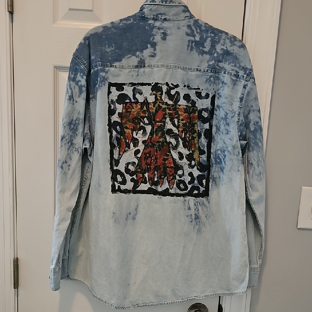 Port and Company Blue Button Down Shirt - Picture 3 of 4